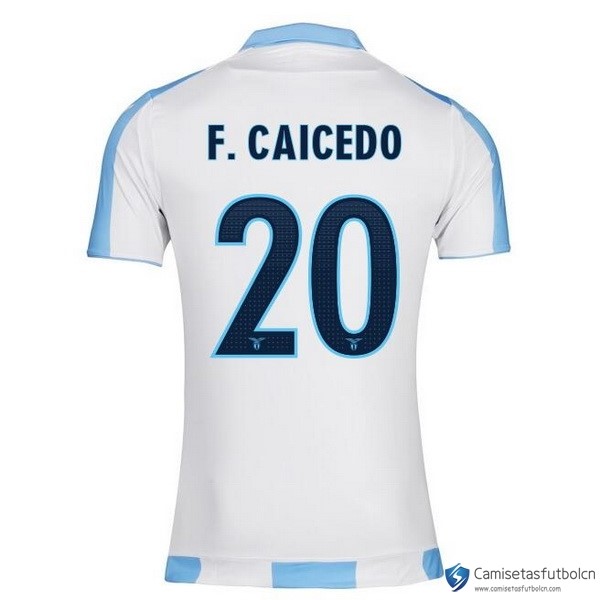 Camiseta Lazio Segunda equipo F.Caicedo 2017-18